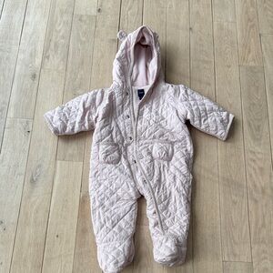 GAP Quilted Light Pink Kids Footie